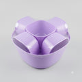 6-Piece Plastic Serving Bowl Set with Handles