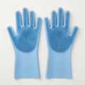 Silicone Dishwashing Gloves with Built-in Scrubber
