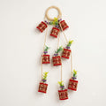 Traditional Embroidered Hanging Glass Bottle Planters