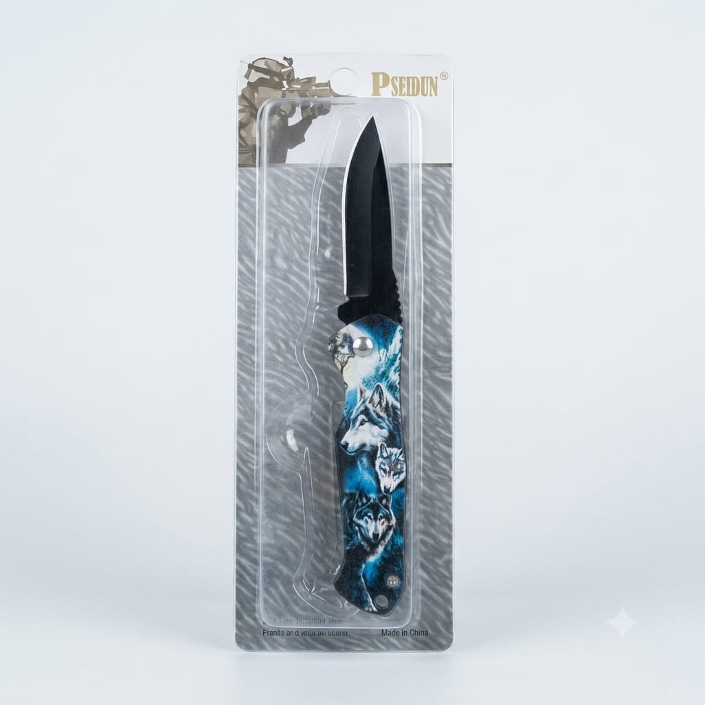 olf Print Folding Pocket Knife