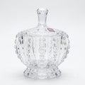Crystal Embossed Candy Bowl with Lid