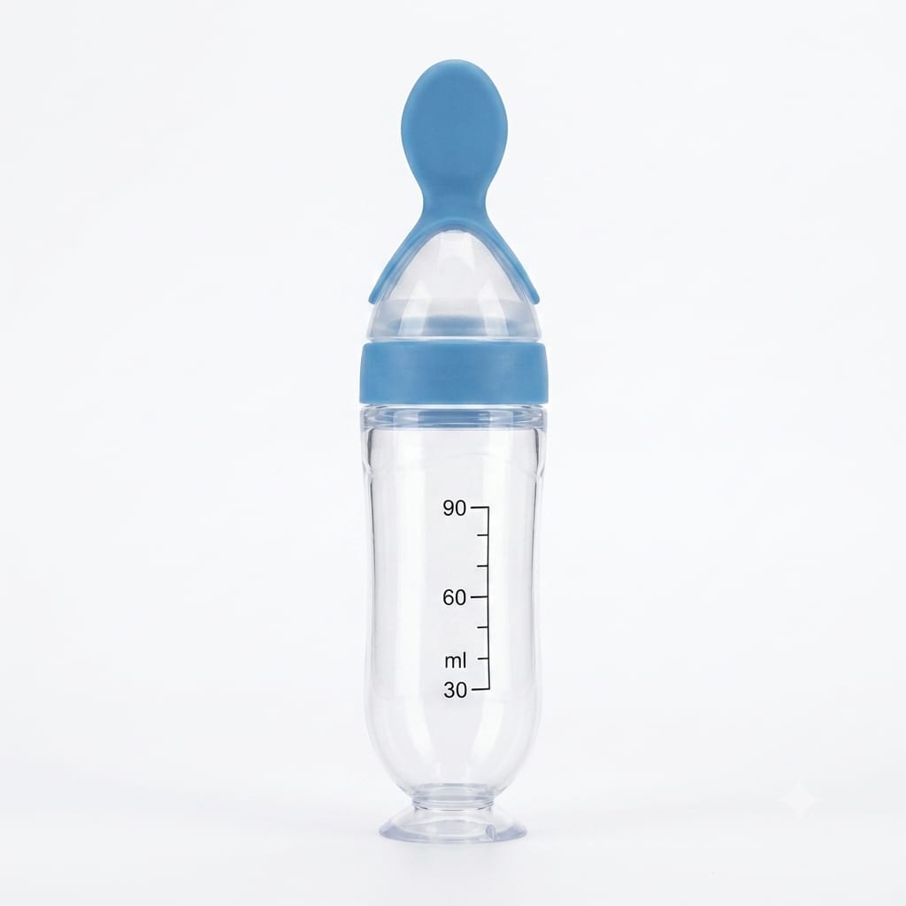 2-in-1 Baby Cereal & Food Dispensing Spoon Bottle