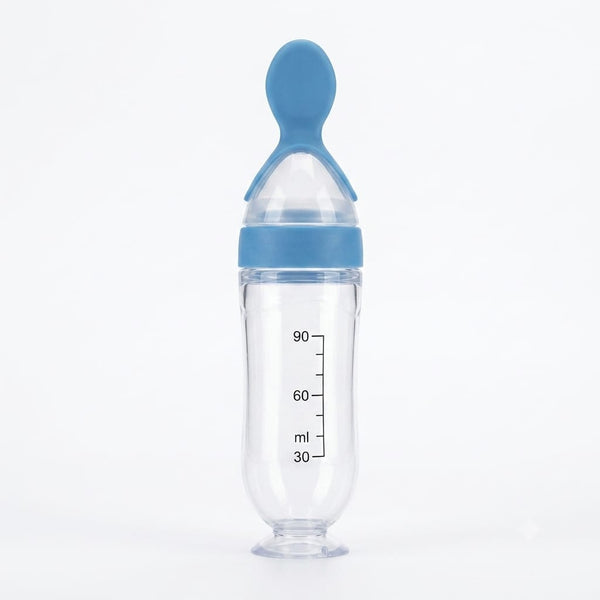 2-in-1 Baby Cereal & Food Dispensing Spoon Bottle