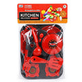 Kids Kitchen Cooking Pretend Play Set with Cooking Utensils