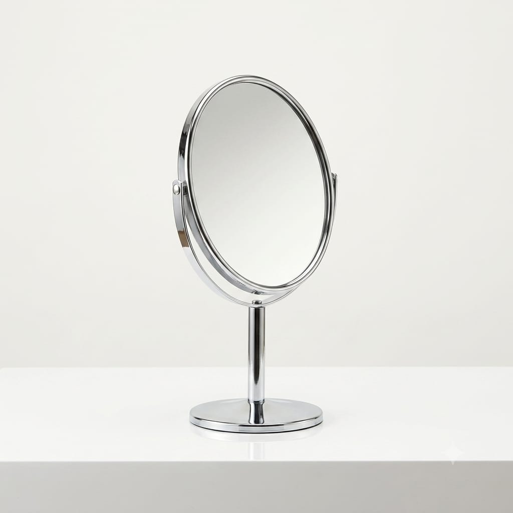 Double-Sided Vanity Table Mirror Stand