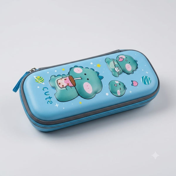 3D Cartoon Dinosaur Zipper Stationery Pouch