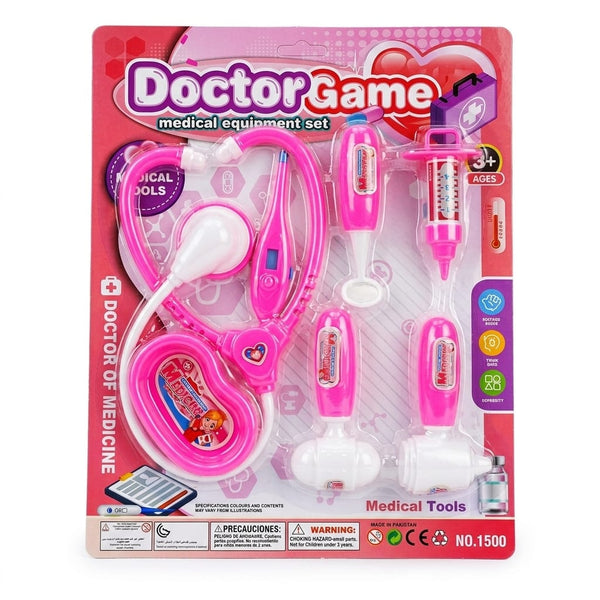 Pink Medical Doctor Kit Play Set for Girls