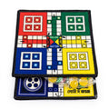 Classic Fabric Velvet Ludo Board Game Set with Tokens & Dice