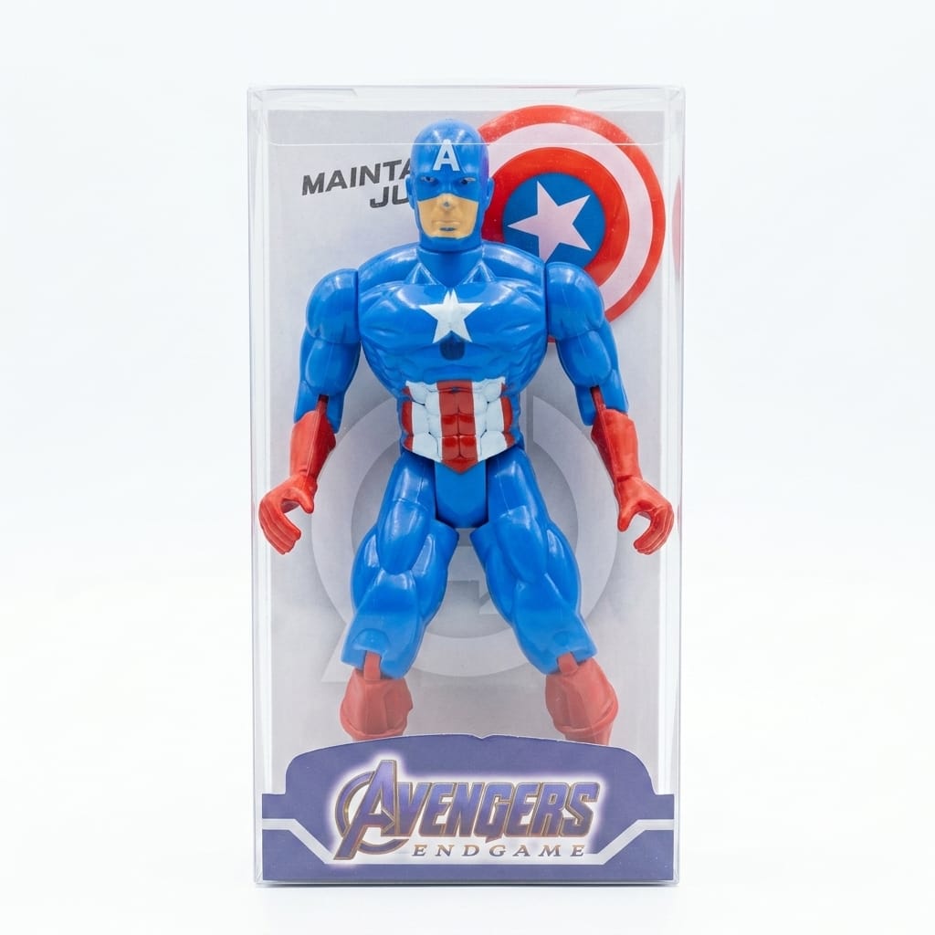 Captain America Superhero Action Figure Toy with Shield