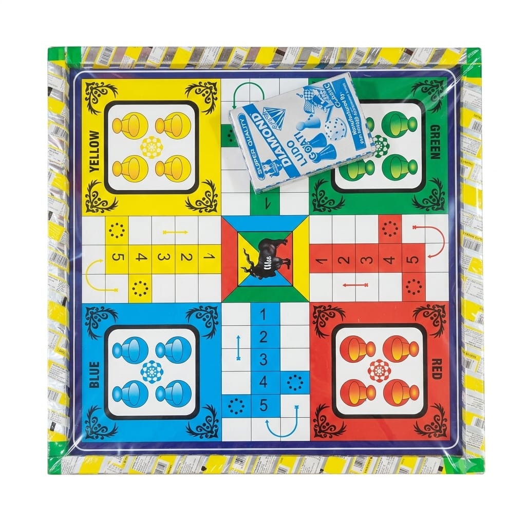 Classic Ludo Board Game Set with Tokens & Dice