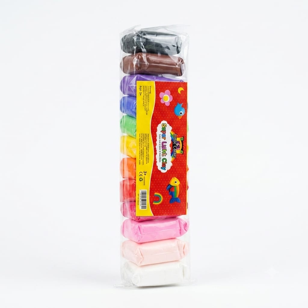 12 Colors Super Light Air Dry Clay Set for Kids