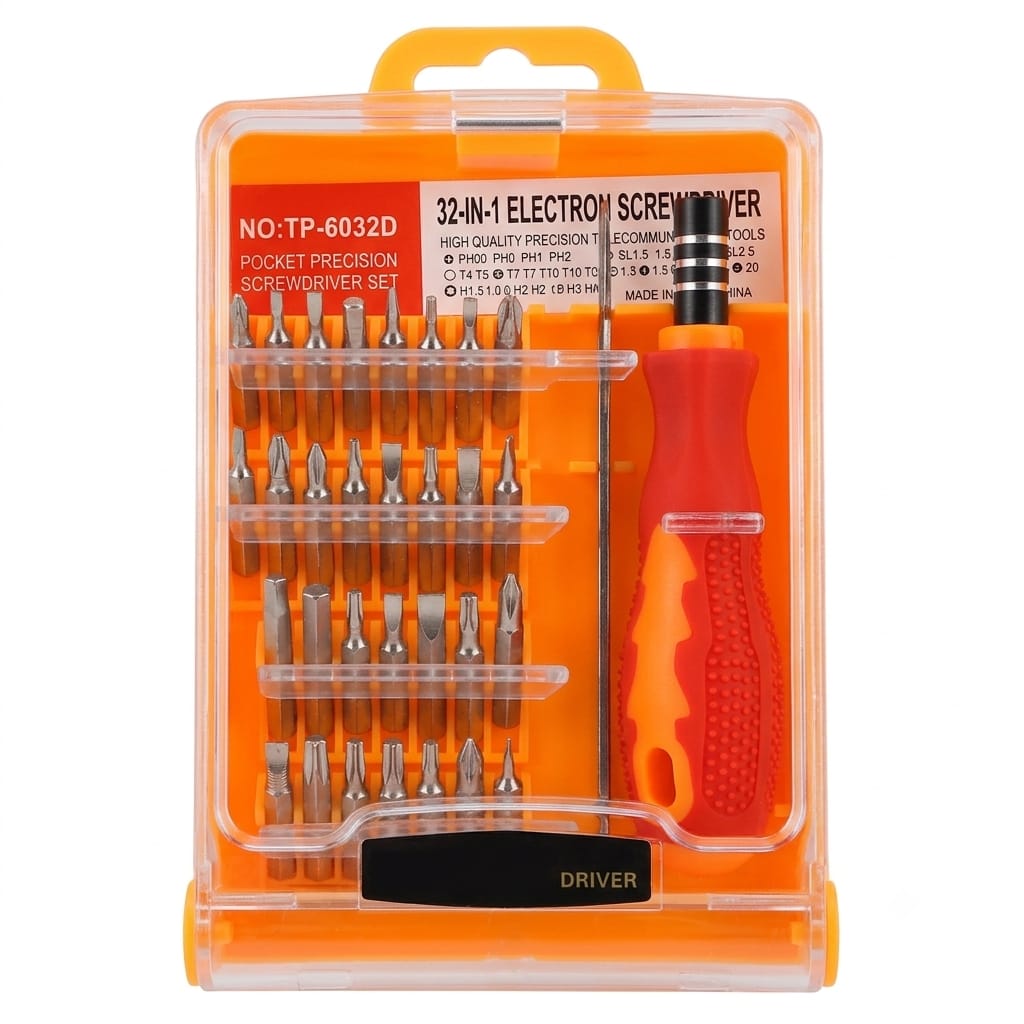 32-in-1 Precision Screwdriver Bit Set with Handle