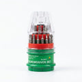 Multi-Bit Screwdriver Set with Rotating Bit Holder