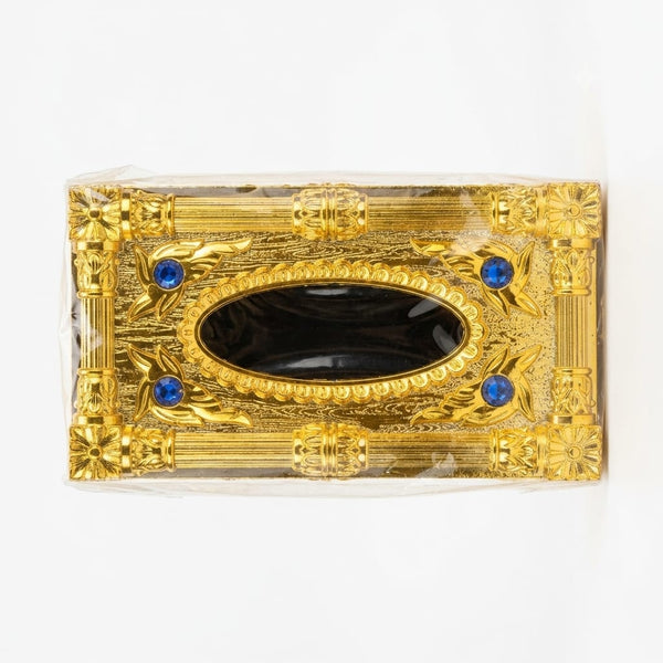 Golden Decorative Tissue Box Holder