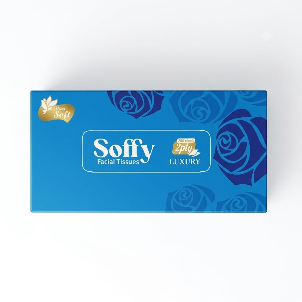 Soffy Luxury 2-Ply Facial Tissue Box