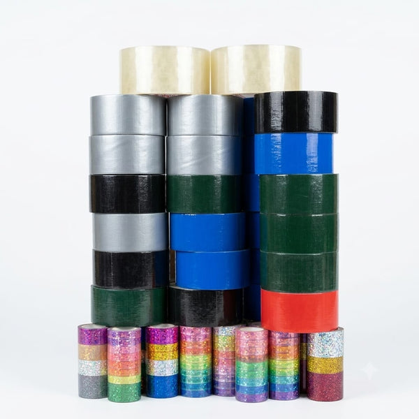Assorted Insulation Tape & Glitter Tape Rolls Bundle