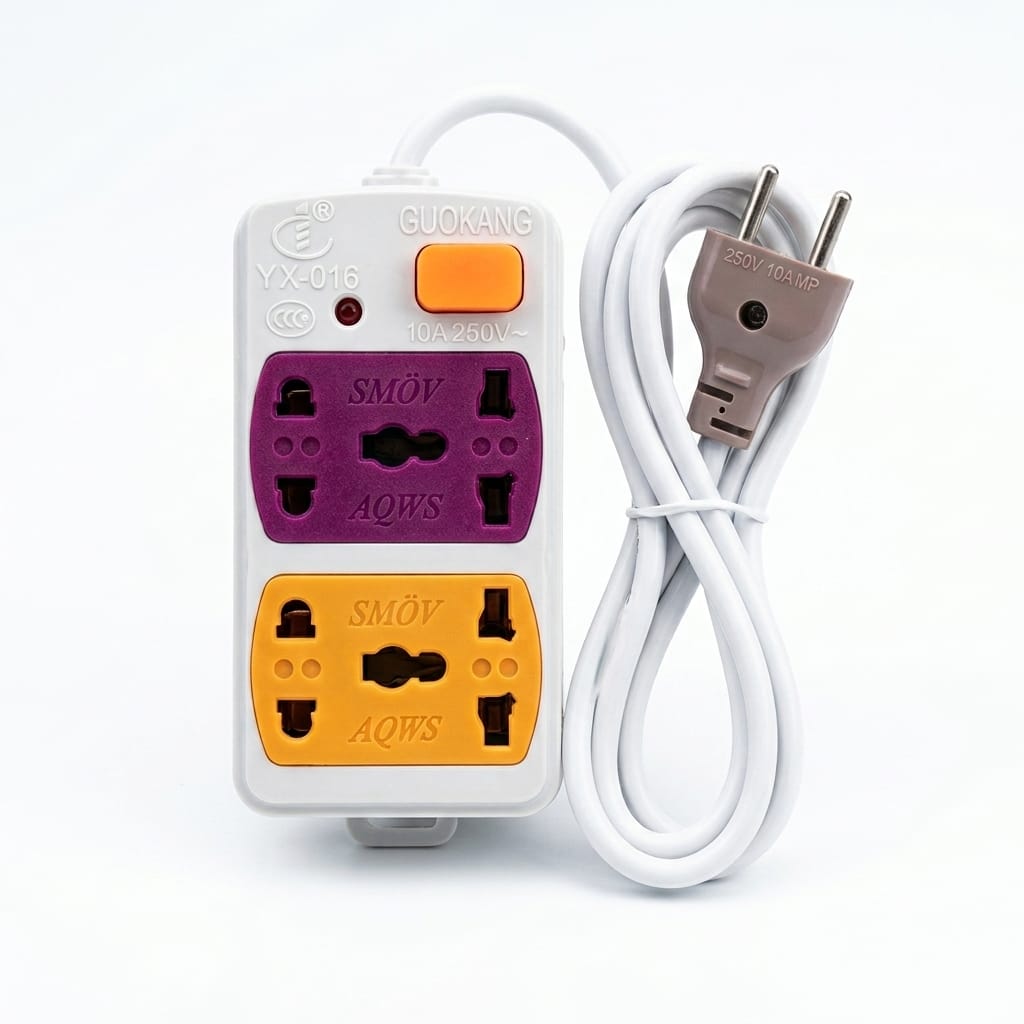 Multi-Socket Electric Extension Board with Cable